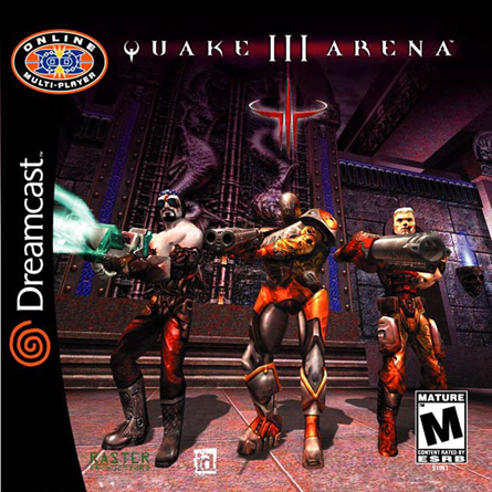 Quake III Arena box art for Sega Dreamcast